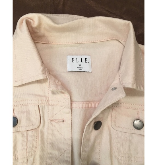 Elle Blush Pink Jean Jacket - Picture 2 of 3